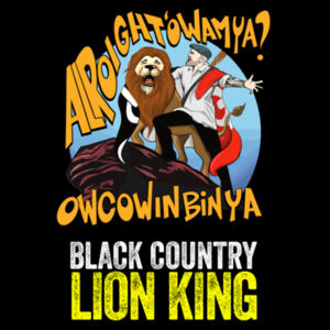 Black Country Lion King Design - GD56 Heavy Blend™ Adult Crewneck Sweatshirt Design