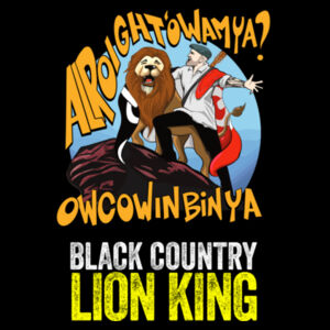 Black Country Lion King Design - GD57 Heavy Blend™ Adult Hooded Sweatshirt Design
