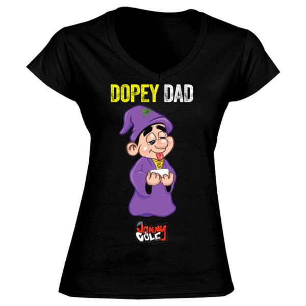 Dopey Dad Design - GD78 Softstyle® Ladies' V-Neck T-Shirt Thumbnail
