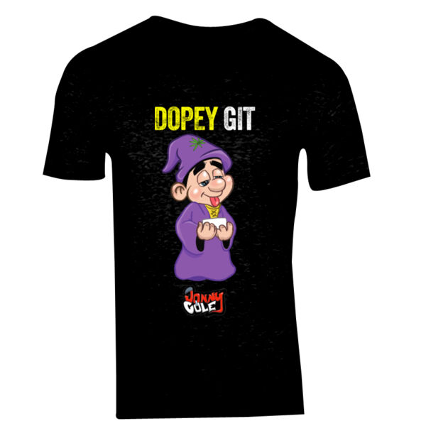 Dopey Git Design - GD10 Softstyle® Adult V-Neck T-Shirt Thumbnail