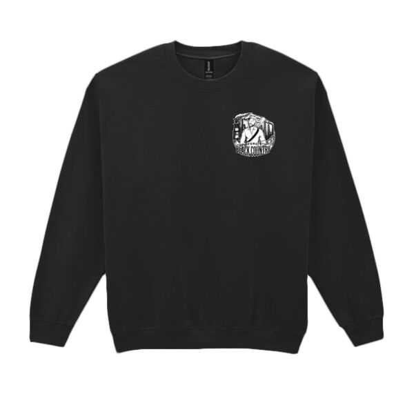Pure Black Country Pocket Design - GD56 Heavy Blend™ Adult Crewneck Sweatshirt Thumbnail