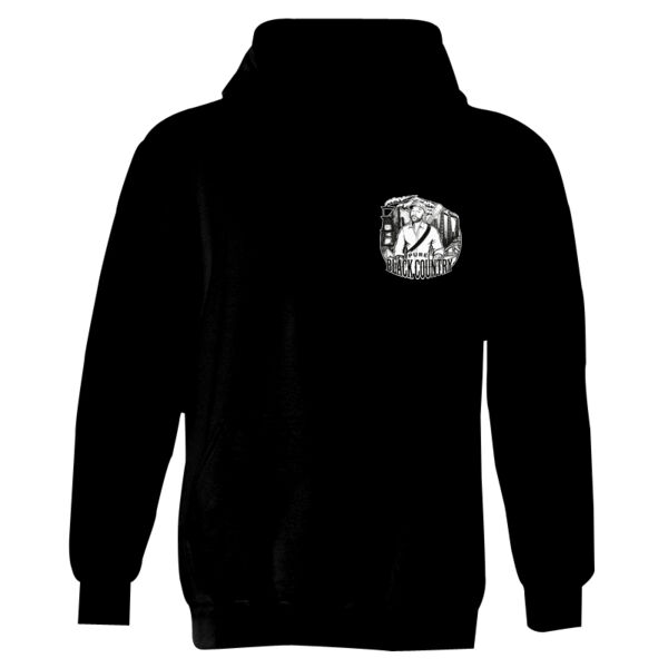 Pure Black Country Pocket Design - GD57 Heavy Blend™ Adult Hooded Sweatshirt Thumbnail
