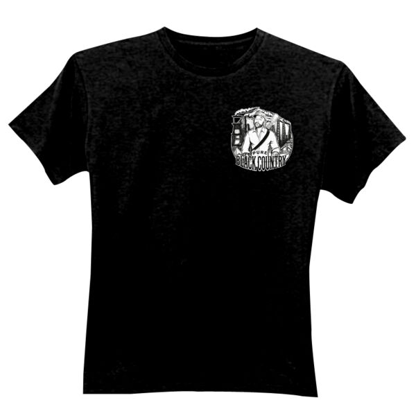 Pure Black Country Pocket Design - GD01 Softstyle Adult T-Shirt Thumbnail