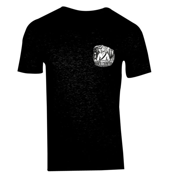 Pure Black Country Pocket Design - GD10 Softstyle® Adult V-Neck T-Shirt Thumbnail