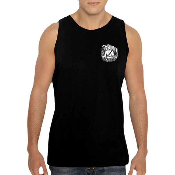 Pure Black Country Pocket Design - GD12 Softstyle® Adult Tank Top Thumbnail