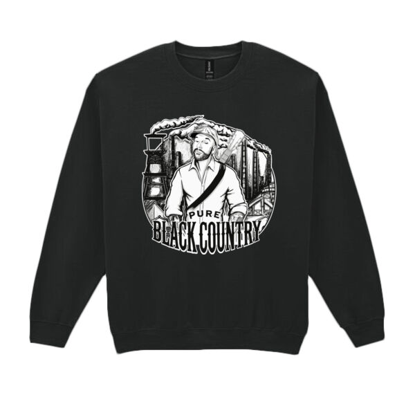 Pure Black Country Full Design - GD56 Heavy Blend™ Adult Crewneck Sweatshirt Thumbnail