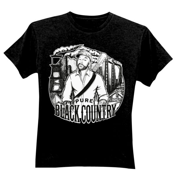 Pure Black Country Full Design - GD01 Softstyle Adult T-Shirt Thumbnail