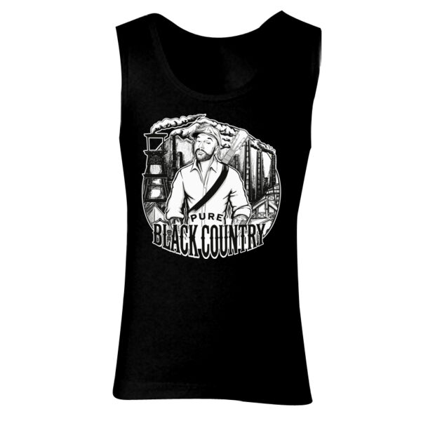 Pure Black Country Full Design - GD77 Softstyle® Ladies' Tank Top Thumbnail