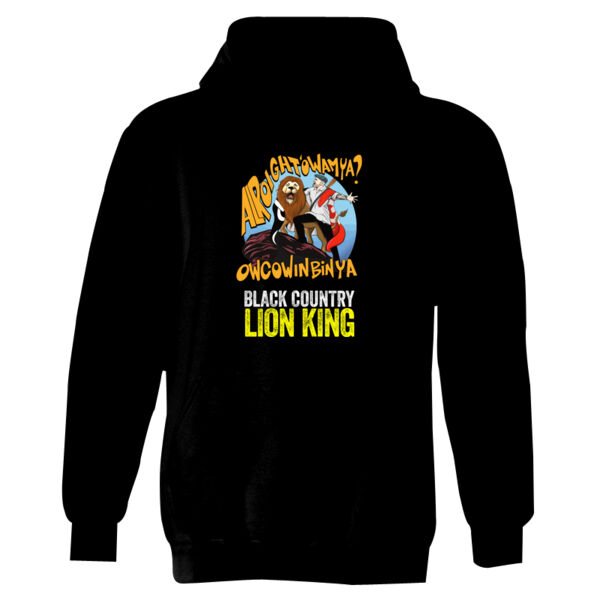 Black Country Lion King Design - GD57 Heavy Blend™ Adult Hooded Sweatshirt Thumbnail