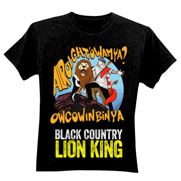 Black Country Lion King Design - GD01 Softstyle Adult T-Shirt Thumbnail
