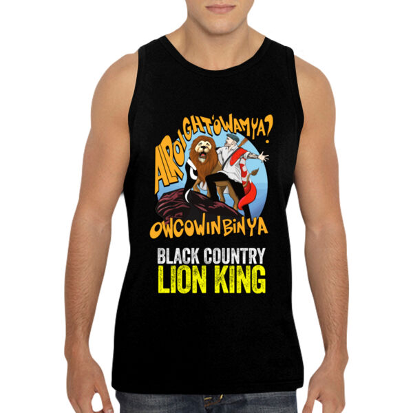 Black Country Lion King Design - GD12 Softstyle® Adult Tank Top Thumbnail