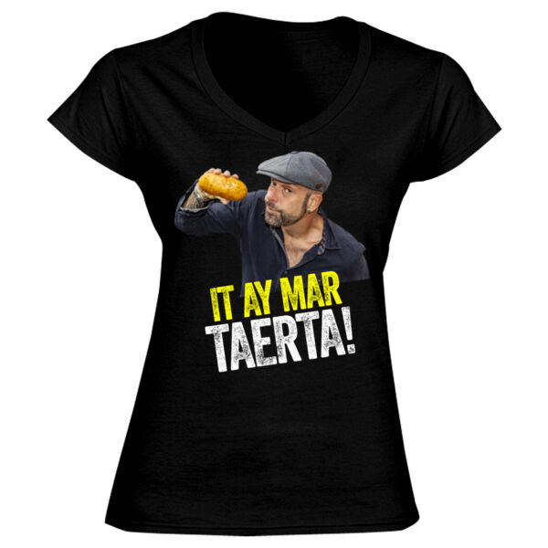 It Ay Mar Taerta Design - GD78 Softstyle® Ladies' V-Neck T-Shirt Thumbnail