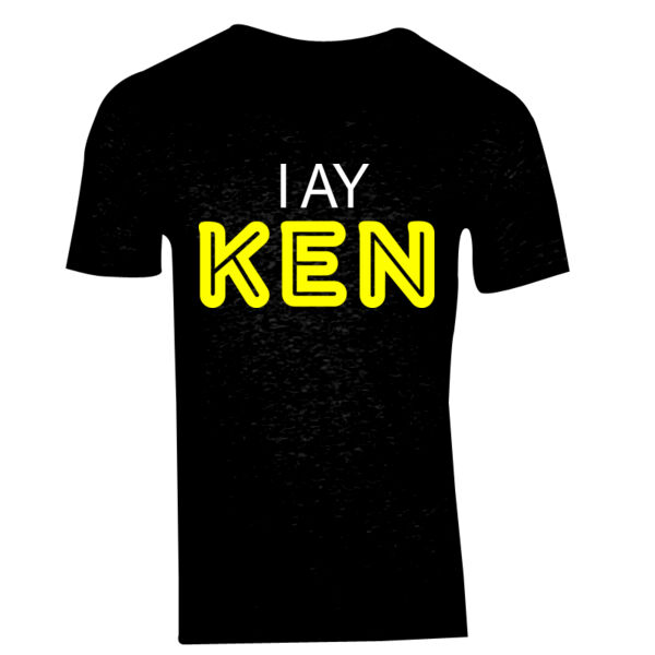 I Ay Ken Design - GD10 Softstyle® Adult V-Neck T-Shirt Thumbnail