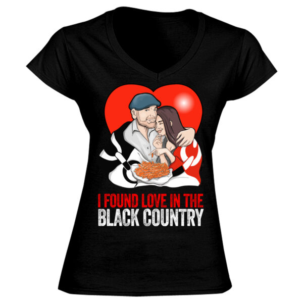 Love In The Black Country Design - GD78 Softstyle® Ladies' V-Neck T-Shirt Thumbnail