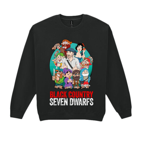 Black Country Seven Dwarfs Design - GD56 Heavy Blend™ Adult Crewneck Sweatshirt Thumbnail
