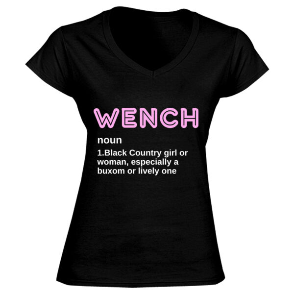 Wench Design - GD78 Softstyle® Ladies' V-Neck T-Shirt Thumbnail